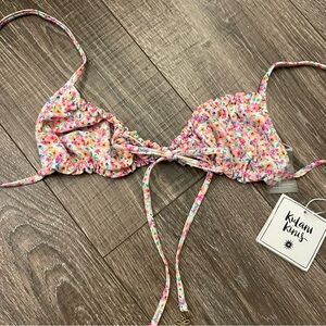 Kulani Kinis Dollhouse Bikini Top Size Small NWT